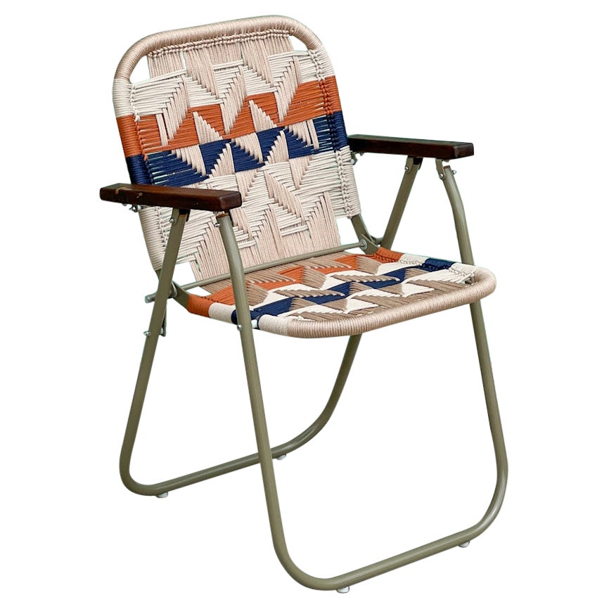 Beach chair high Japú Trama 10  - Outdoor area Garden and Lawn Dengô Brasil For Sale