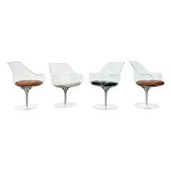 Ensemble de quatre chaises champagne Estelle & Erwine Laverne pour Formes Nouvelles