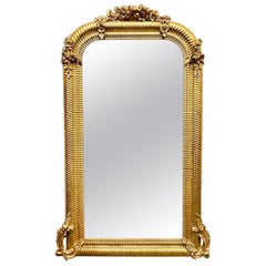 Antique French Art Nouveau Mirror