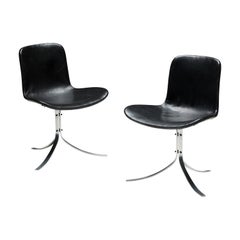 PK9 Stühle von Poul Kjaerholm, Dänemark, 1960er Jahre