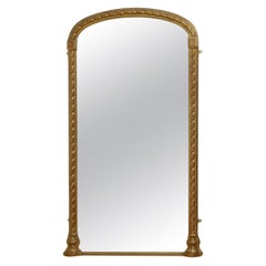 Miroir de pilier ancien doré, H160 cm