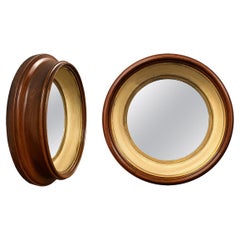 Pair of 19th Century English Round Mirrors