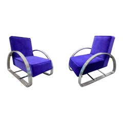 Pair of Ralph Lauren Hudson Street Lounge Chairs