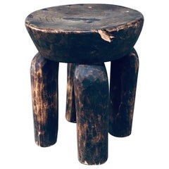 Folk Art Dogon African Low Stool, Mali 1920's