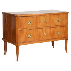 Commode à 2 tiroirs de style néoclassique Biedermeier allemand, 1er quart du 19e siècle