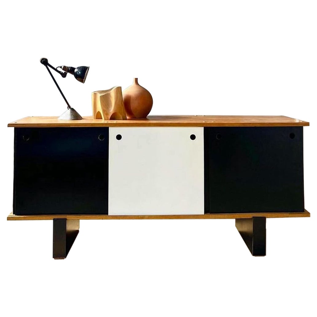 rare Charlotte Perriand "bloc" sideboard 1958 For Sale