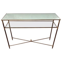 Vintage Uttermost Henzler Tiered Console Table