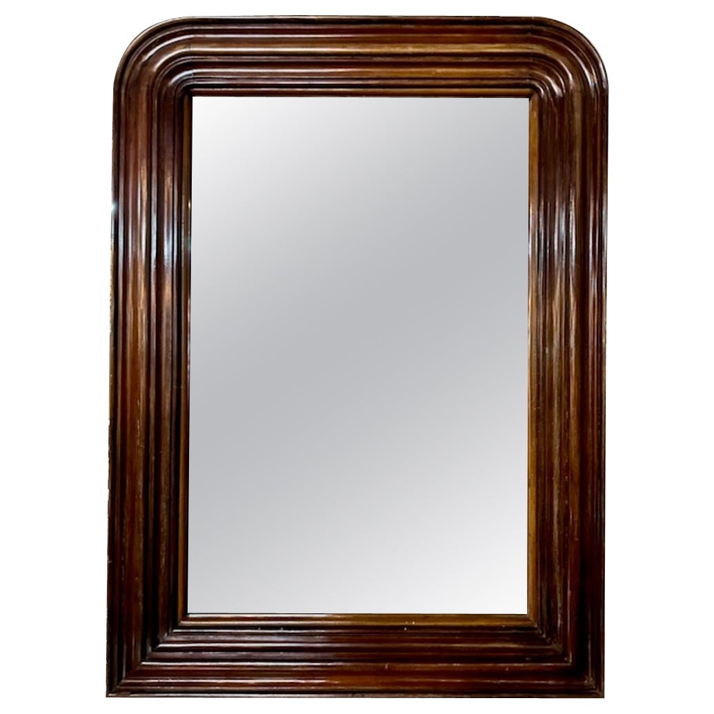 French Walnut Louis Philippe Mirror For Sale