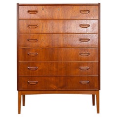 Danish Mid-Century Teak Highboy Dresser