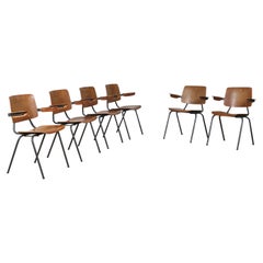 Set Of 6 Kho Liang Ie Model 315 Dining Chairs For CAR Katwijk, 1957