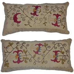 Pair of Antique Suzani Pillows