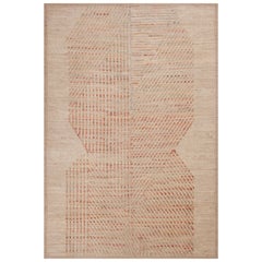 Nazmiyal Collection'S  Rustikaler handgefertigter moderner Teppich, Stammeskunst, 6'8" x 9'7"