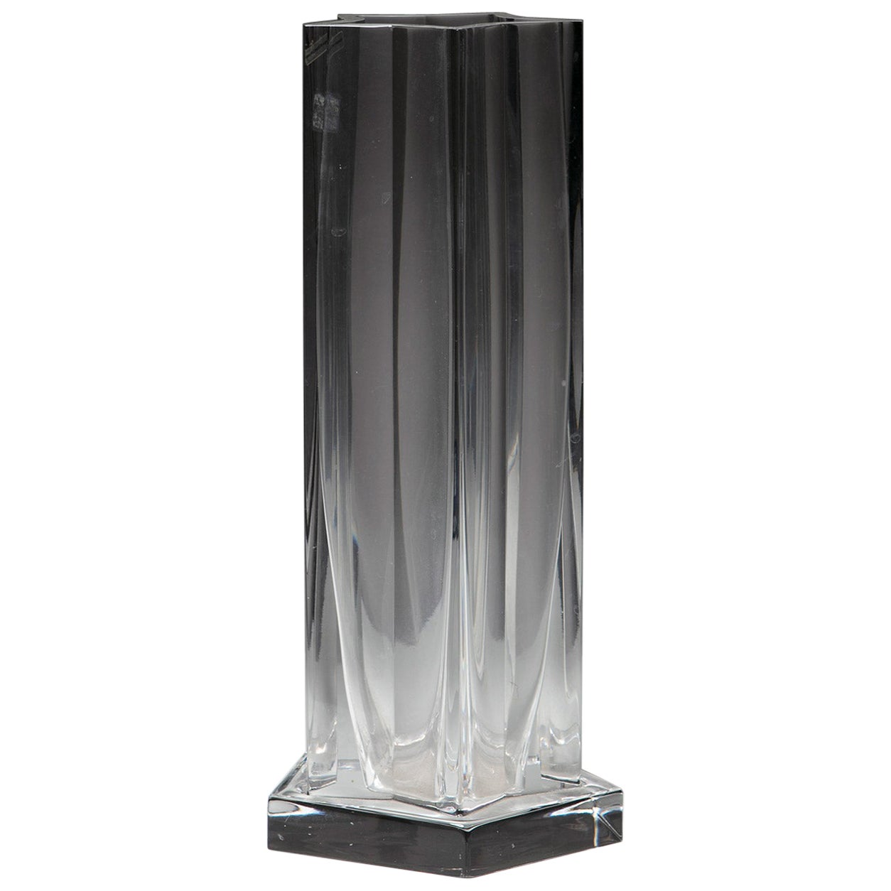 Crystal Vase by Ettore Sottsass for Arnolfo di Cambio, Italy, 1990s For Sale
