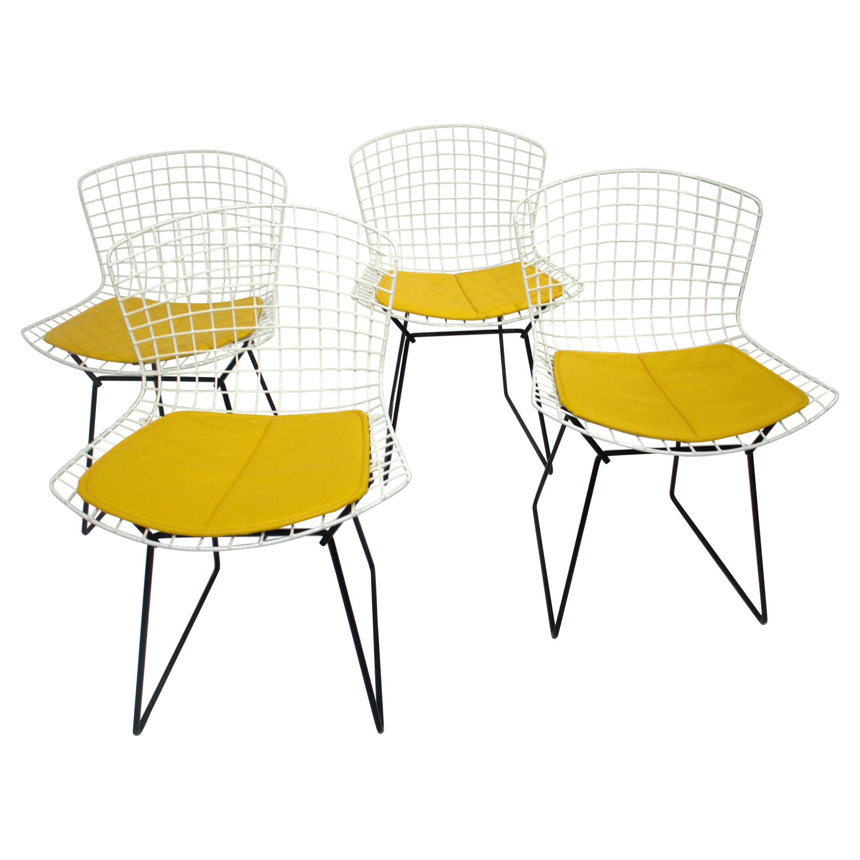 Harry Bertoia #420 Wire Dining Chairs for Knoll  For Sale