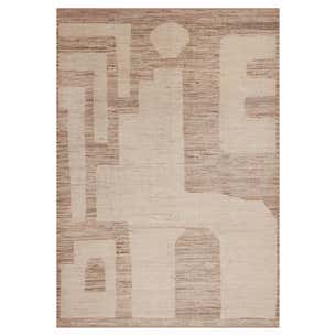 Nazmiyal Collection Earthy Neutral Color Tribal Design Modern Rug 9'5 ...