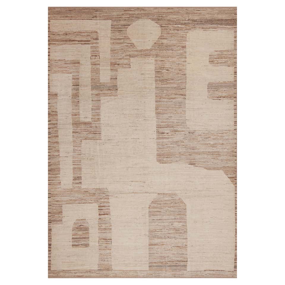 Nazmiyal Collection Tribal Design Modern Neutral Color Area Rug 9' x 10 ...