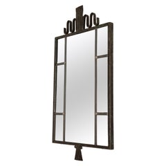 Rare, exquisite Swedish Art Deco mirror by Arvid Böhlmarks. 