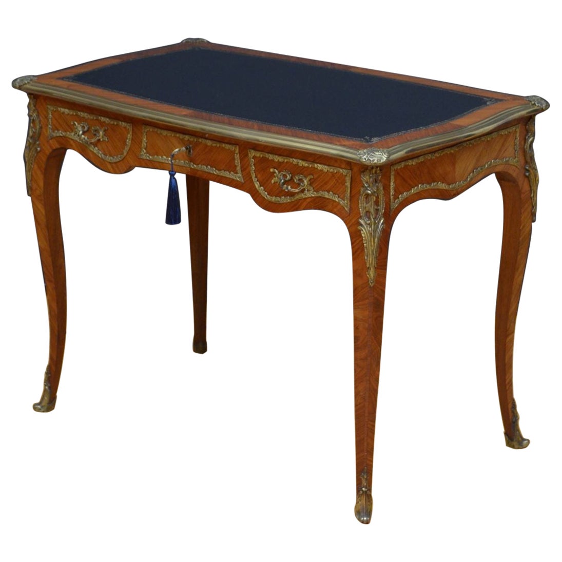 Outstanding Antique Kingwood Writing Table For Sale