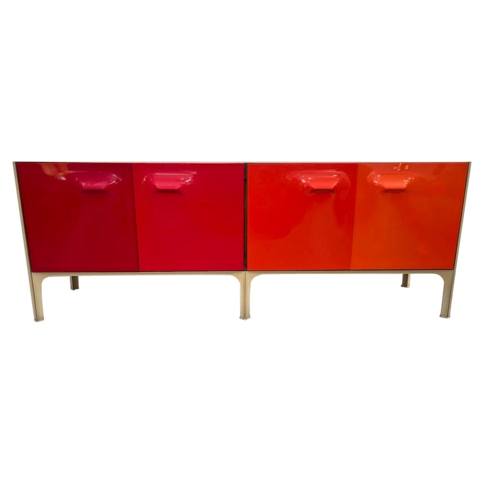 Rare Vintage Raymond Loewy Sideboard by DF2000, France ca. 1968 For Sale