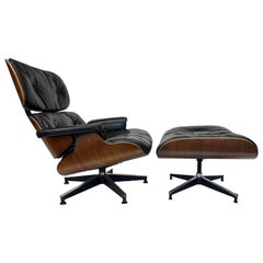 Chaise longue et pouf Eames Herman Miller des années 1960