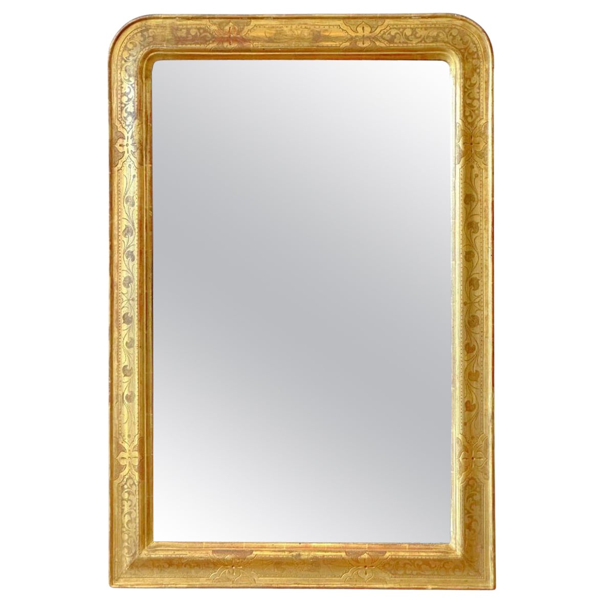 Louis Philippe Giltwood Mirror - Circa 1850 For Sale