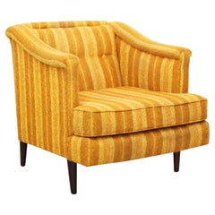 Edward Wormley Yellow Lounge Chair for Dunbar, Reupholstery Needed