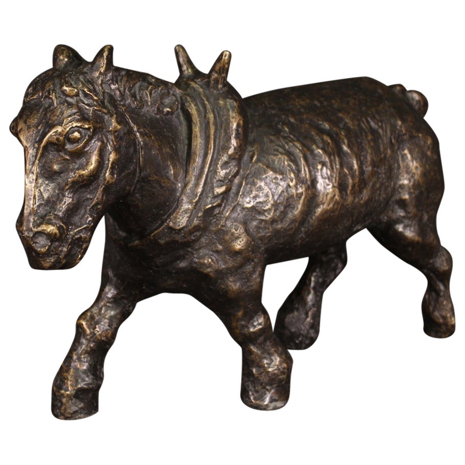20ème siècle Bronze Donkey French Sculpture Animal Statue, 1960 en vente