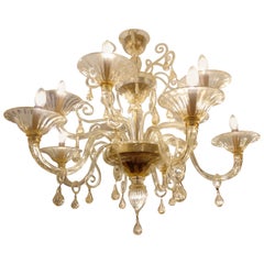 1970 Murano chandelier by Venini