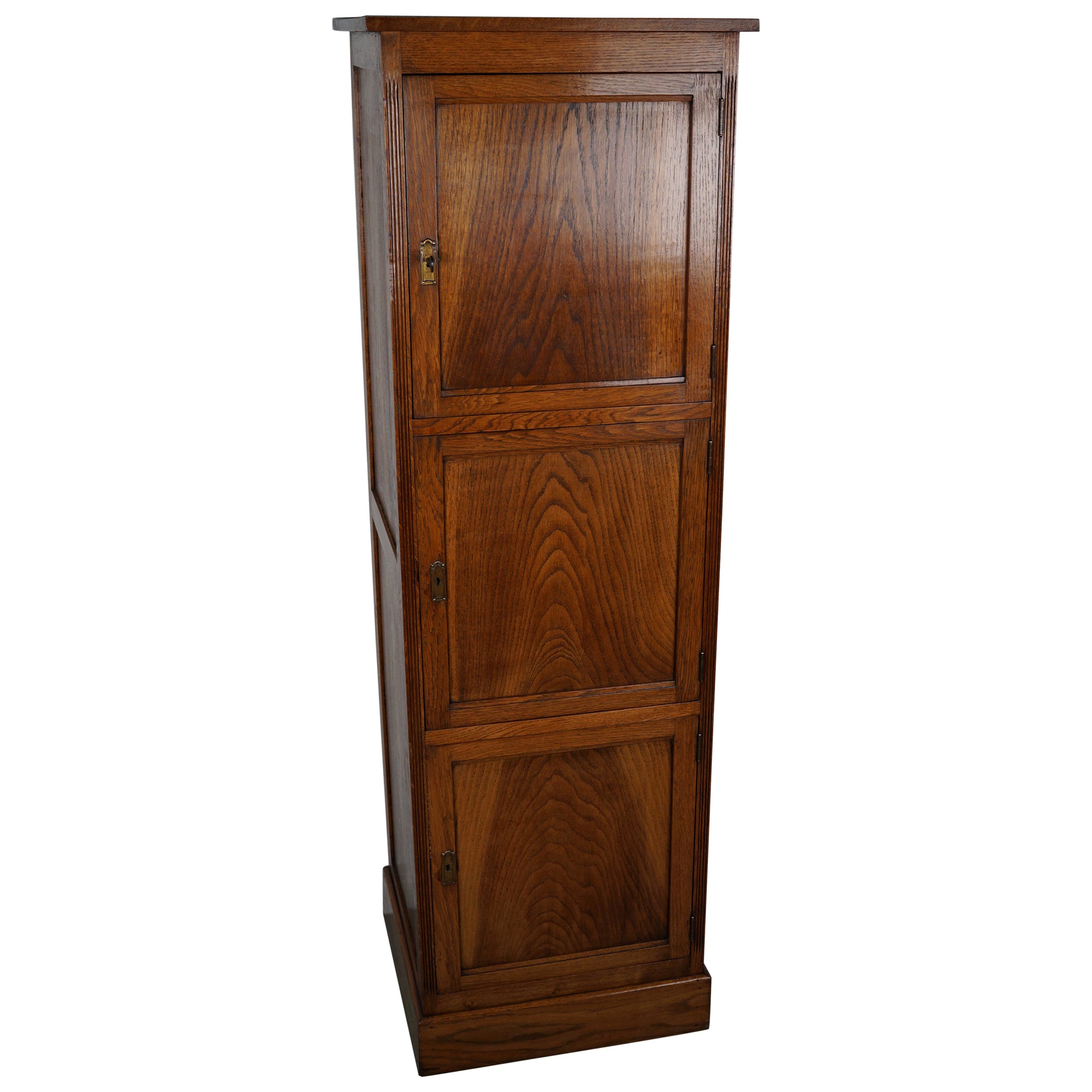 Antique Dutch Oak Locker / Filing Cabinet, 1920/30s For Sale