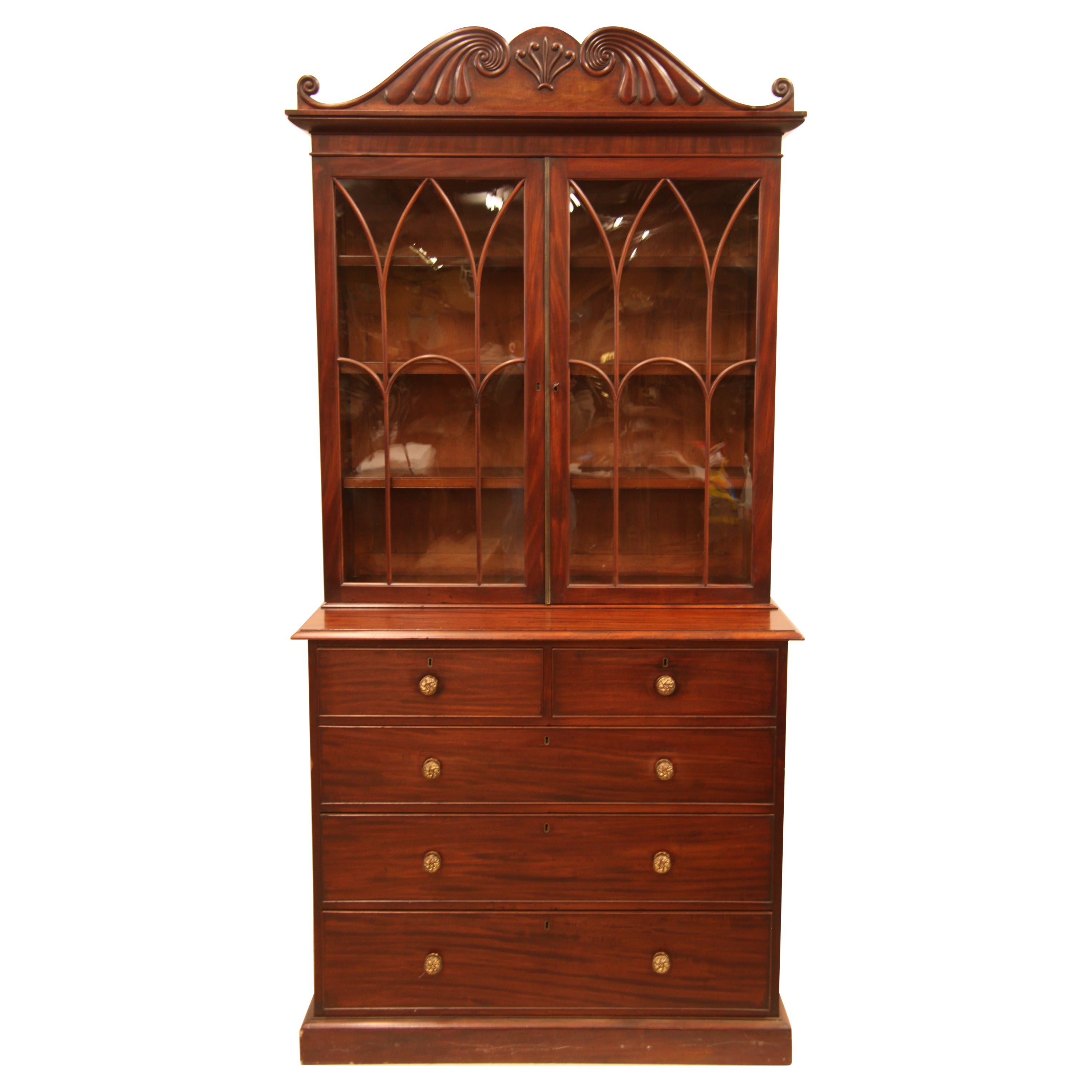 William IV. Glastür-Bücherregal mit Glastür