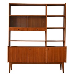 Sideboard bookcase with display cabinet