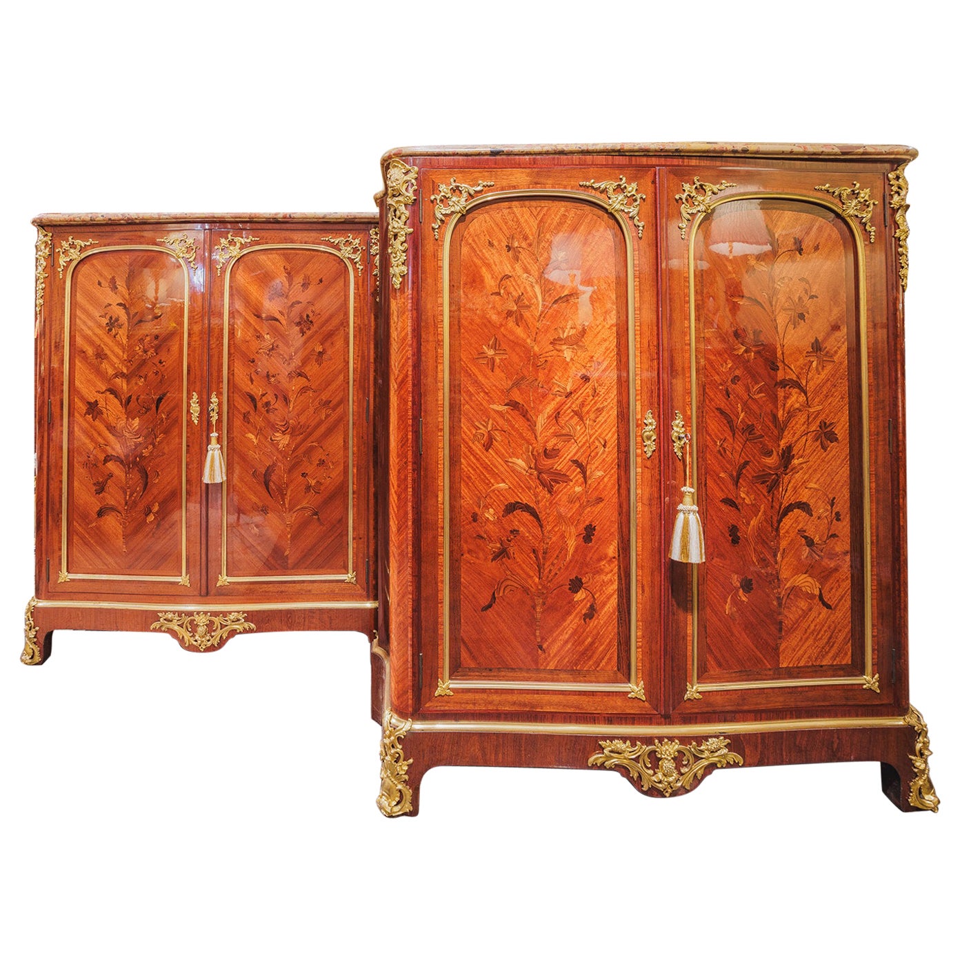 A fine pair of French 19th century cabinets by G. Durand  For Sale