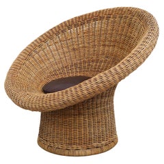Fauteuil de salon en rotin « E10 » ou « Korbsessel » d'Egon Eiermann, 1949
