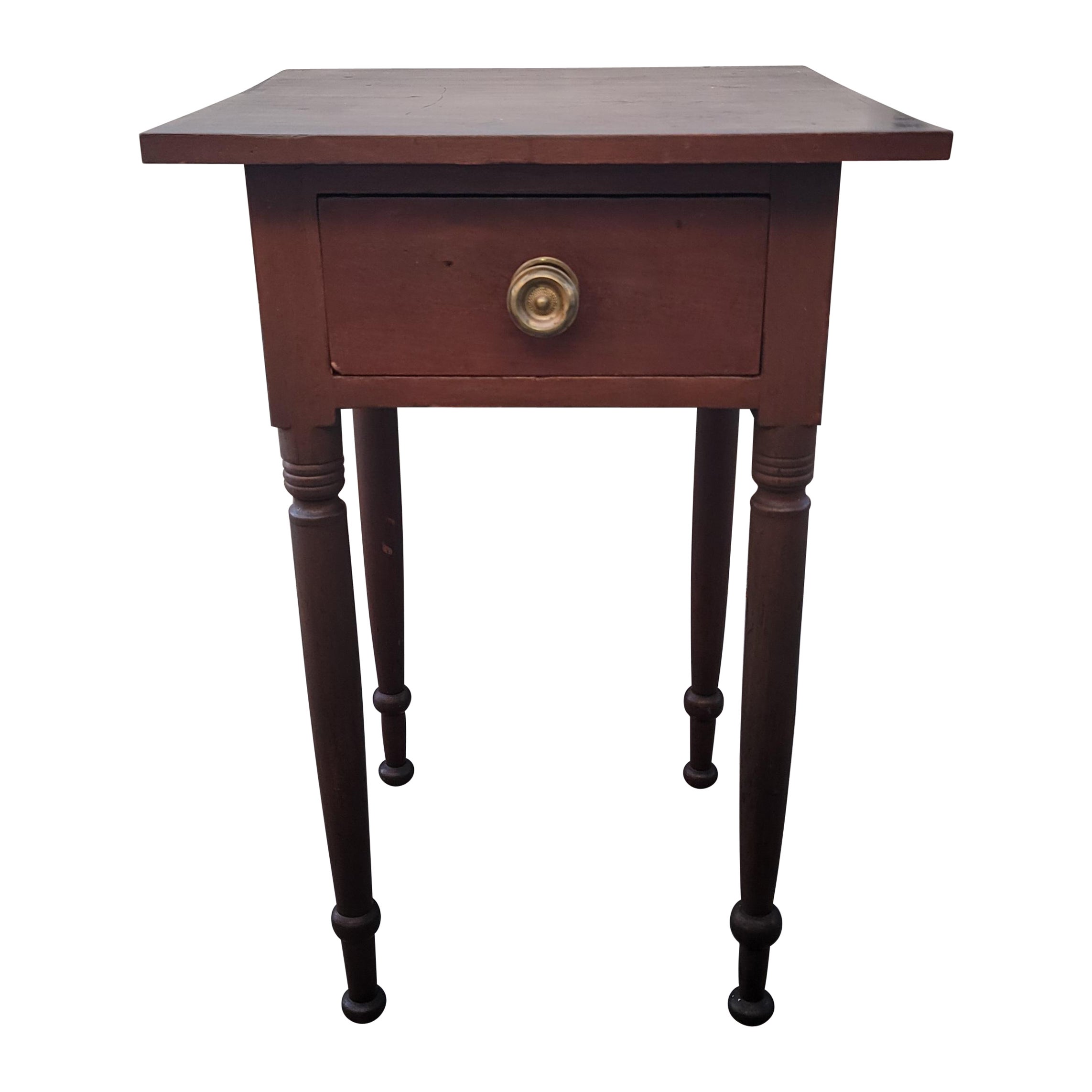 19Thc One Drawer Stand From Pennsylvania For Sale