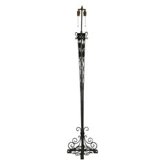 Arts and Crafts Iron Floor Lamp