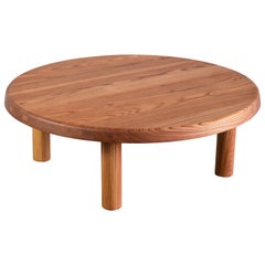 Vintage Pierre Chapo T02M Coffee Table in Solid Elm, Chapo Creation, France