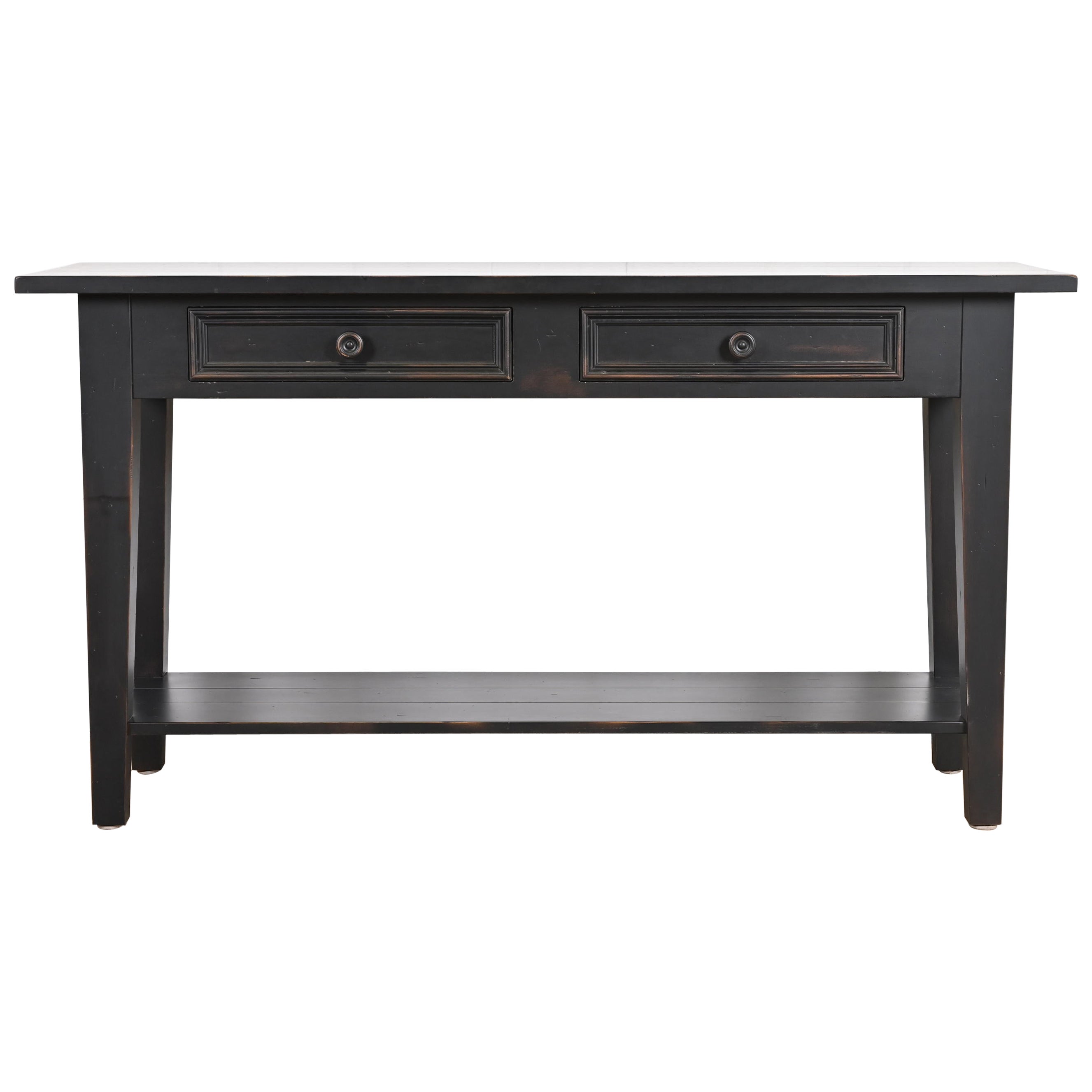 Shaker Style Ebonized Maple Sideboard Buffet Server or Console Table For Sale
