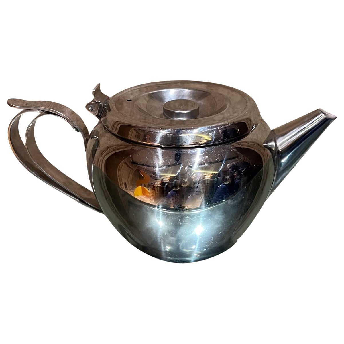 1960s Sunnex Tea Pot Stainless Hong Kong For Sale
