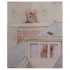 Impression vintage originale de Beatrix Potter. Peter Rabbit et ses amis C.C. 1905