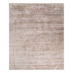 Earthy Elegance Light Coffee Natural Beige Hand-Knotted Rug