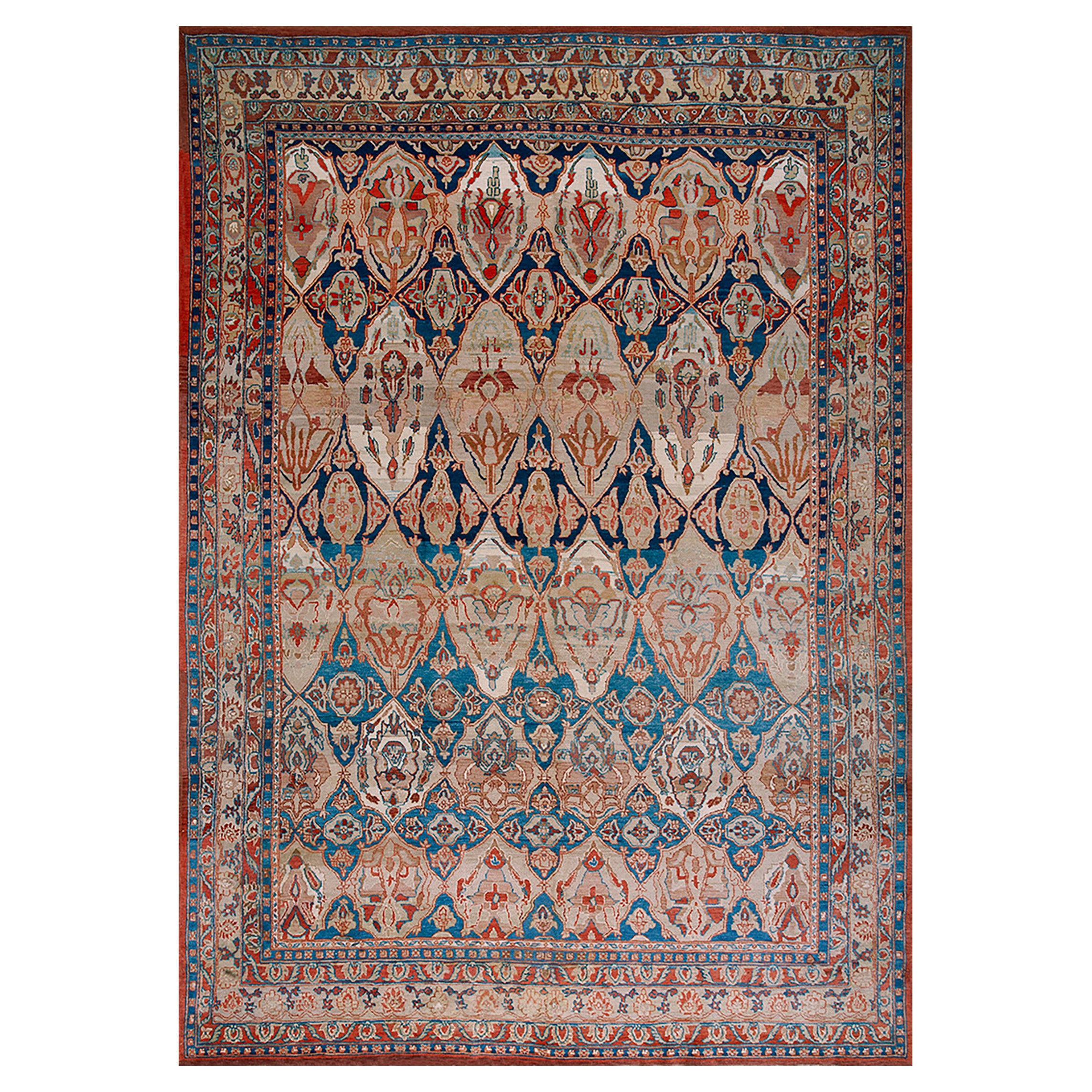 Contemporary Persian Mahal Carpet 9' 8" x 14' 4"  For Sale