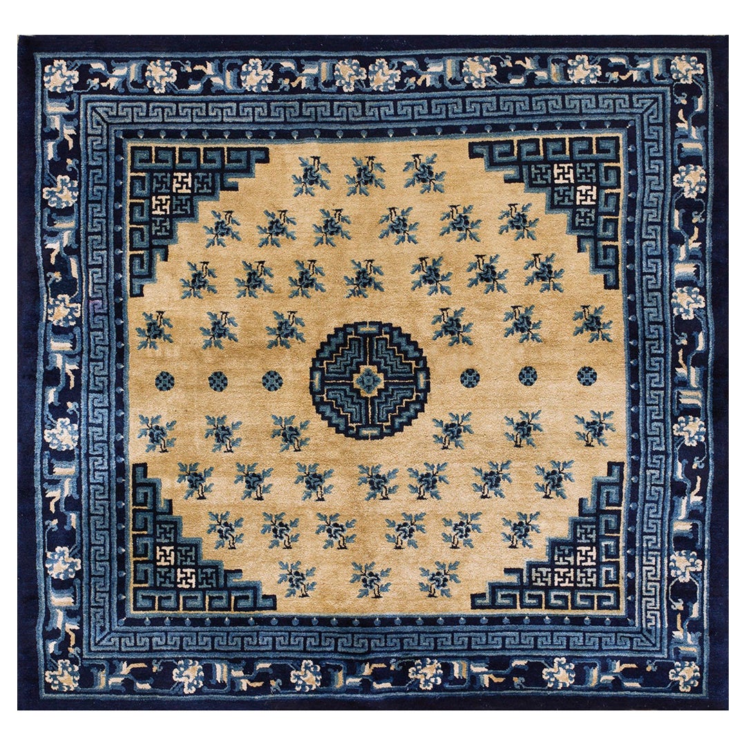 Early 20th Century N. Chinese Baotou Carpet For Sale