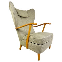 Vintage 1950’s Swedish Highback Lounge Chair
