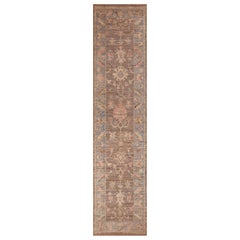 Collection Nazmiyal Oushak Design Floral Design Modern Hallway Tapis 3'9" x 16'