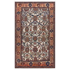 Antique 19th Century S. Persian, Fars region Bakhtiari carpet with design inspiration 