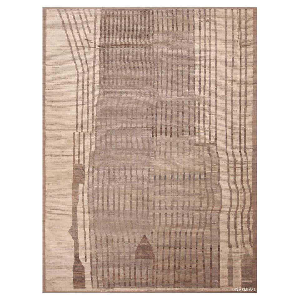 Nazmiyal Collection Earthy Brown Tribal Geometric Modern Rug 10' x 13'5 ...