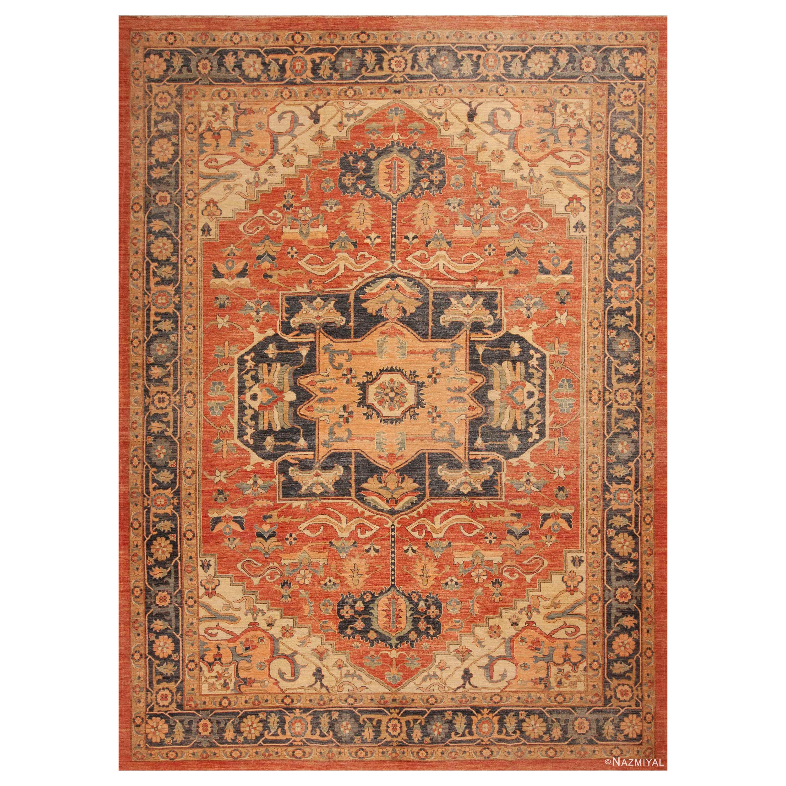 Nazmiyal Collection Rustic Classic Persian Design Modern Rug 10'4" x 13'10" For Sale