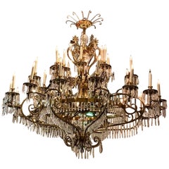 Vintage French Polished Chandelier