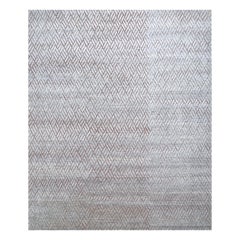 Terracotta Whispers Cool Gray Hand-Knotted Rug