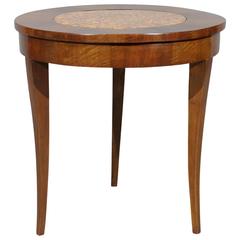 Italian Walnut Gueridon with Inset Marble Top, Early 19th Century 3